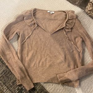 Madewell ruffle sweater
